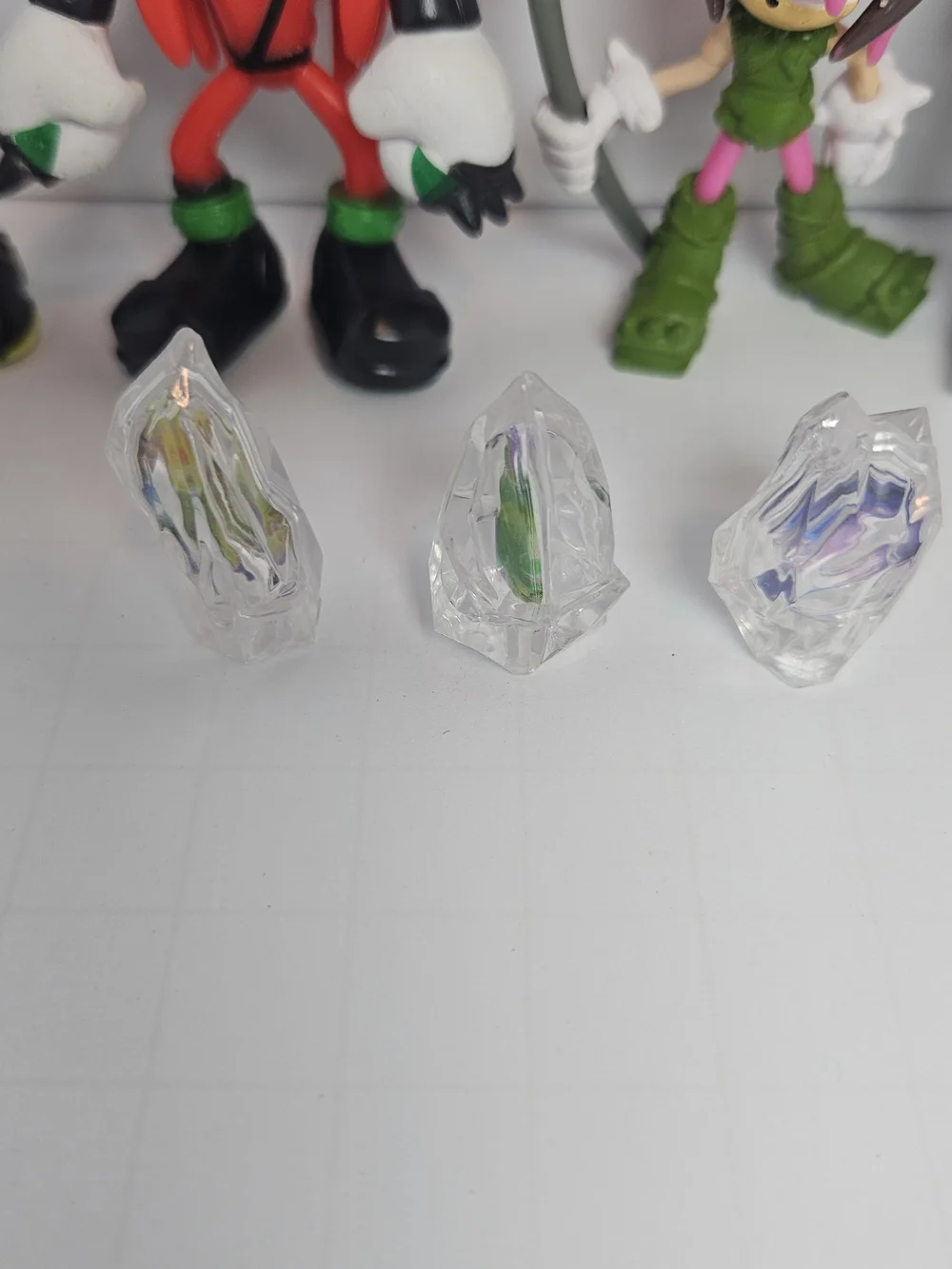 Random Lot Of Sonic Mini Figures  9 Total